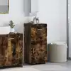 Image de Ensemble D'armoire De Salle De Bain Tulum Chêne Fumé Vidaxl