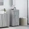 Image de Ensemble D'armoire De Salle De Bain Tulum Gris Sonoma Vidaxl