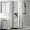 Image de Ensemble D'armoire De Salle De Bain Tulum Gris Béton Vidaxl