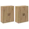 Image de Vidaxl armoire murale 2 pcs chêne artisanal 69,5 x 34 x 90 cm