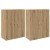 Image de Vidaxl armoire murale 2 pcs chêne artisanal 69,5 x 34 x 90 cm