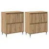 Image de Vidaxl armoire de rangement 2 pcs ch  ne artisanal 60 x 35 x 70 cm