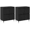 Image de Vidaxl armoire de rangement 2 pc chêne noir 60 x 35 x 70 cm
