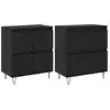 Image de Vidaxl buffets 2 pcs chêne noir