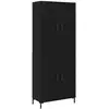 Image de Vidaxl haut armoire chêne noir 69,5 x 34 x 180 cm bois d'ingénierie