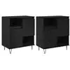 Image de Vidaxl buffet 2 pcs chêne noir 60 x 35 x 70 cm