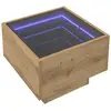 Image de Vidaxl table basse chêne artisanal 40 x 40 x 30 cm bois d'ingénierie