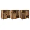 Image de Vidaxl buffet 3 pcs bois ancien 60 x 35 x 70 cm