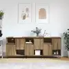 Image de Buffet 3 Pcs Chêne Artisanal 60 X 35 X 70 Cm Vidaxl