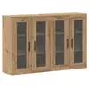 Image de Vidaxl armoires murailles 2 pcs ch  ne artisan et noir