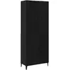 Image de Vidaxl haut armoire 2 pc chêne noir 69,5 x 34 x 180 cm