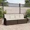 Image de Banc De Jardin Marron Polyrotin Vidaxl
