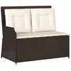 Image de Vidaxl banc de jardin marron polyrotin
