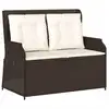 Image de Vidaxl banc de jardin marron polyrotin