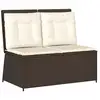 Image de Vidaxl banc de jardin marron polyrotin