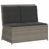 Image de Vidaxl banc de jardin gris polyrotin