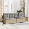 Image de Banc De Jardin Beige Polyrotin Vidaxl