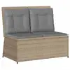 Image de Vidaxl banc de jardin beige polyrotin