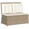 Image de Vidaxl banc de jardin beige polyrotin
