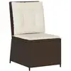 Image de Vidaxl canapé de jardin avec coussin noir et blanc crème polyrotin