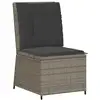 Image de Vidaxl canapé de jardin avec coussin gris polyrotin