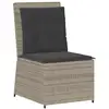 Image de Vidaxl canapé de jardin avec coussin gris clair polyrotin