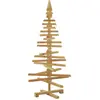Image de Arbre De Noël En Bois Marron 120 Cm Bois Massif En Pin Vidaxl