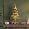 Image de Arbre De Noël En Bois Kotka 60 Cm Bois Massif En Pin Marron Vidaxl