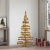 Image de Arbres De Noël Avec Support Marron 150 Cm Bois Massif En Pin Vidaxl