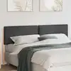 Image de Tête De Lit Capitonnée Gris Naturel Et Foncé 200 Cm Pin Massif Vidaxl