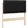 Image de Vidaxl tête de lit capitonnée naturel et noir 90 cm pin massif