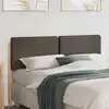 Image de Tête De Lit Capitonnée Marron Et Taupe 160 Cm Pin Massif Vidaxl