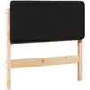 Image de Vidaxl tête de lit capitonnée marron et noir 100 cm pin massif