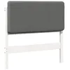 Image de Tête de lit capitonnée - vidaXL - 90 cm - Marron et Gris Foncé - Pin massif - Design moderne - Facile à nettoyer