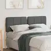 Image de Tête De Lit Capitonnée Marron Et Gris Clair 150 Cm Pin Massif Vidaxl