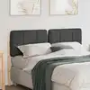 Image de Tête De Lit Capitonnée Brun Et Gris Foncé 140 Cm Pin Massif Vidaxl