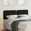 Image de Tête De Lit Capitonnée Marron Et Noir 120 Cm Pin Massif Vidaxl