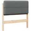 Image de Vidaxl tête de lit capitonnée marron et gris clair 90 cm pin massif