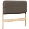 Image de Vidaxl tête de lit capitonnée marron et taupe 90 cm pin massif