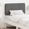 Image de Tête De Lit Capitonnée Blanc Et Gris Clair 90 Cm Pin Massif Vidaxl