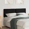 Image de Tête De Lit Capitonnée Marron Et Noir 140 Cm Pin Massif Vidaxl