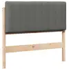 Image de Vidaxl tête de lit capitonnée marron et gris clair 100 cm pin massif
