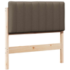 Image de Vidaxl tête de lit capitonnée marron et taupe 90 cm pin massif