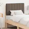 Image de Tête De Lit Capitonnée Marron Et Taupe 75 Cm Pin Massif Vidaxl
