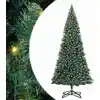 Image de Arbre De Noël Artificiel Pré-éclairé Avec Ensemble De Boules Vidaxl