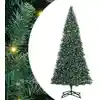 Image de Arbre De Noël Artificiel Pré-éclairé Avec Ensemble De Boules Vidaxl
