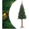 Image de Vidaxl sapin mince vert 180 cm pvc et bois de pin massif