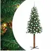 Image de Vidaxl sapin mince vert 180 cm pvc et bois de pin massif