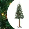Image de Vidaxl sapin mince vert 210 cm pvc et bois de pin massif