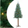 Image de Vidaxl sapin mince vert 210 cm pvc et bois de pin massif